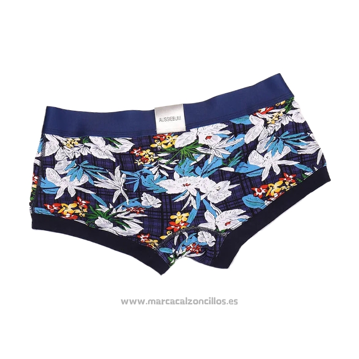 Boxer Aussiebum Hombre Colorful Blanco Azul
